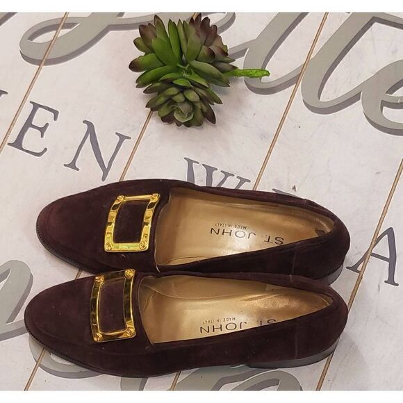 St John suede loafer 7 - Picture 2 of 5